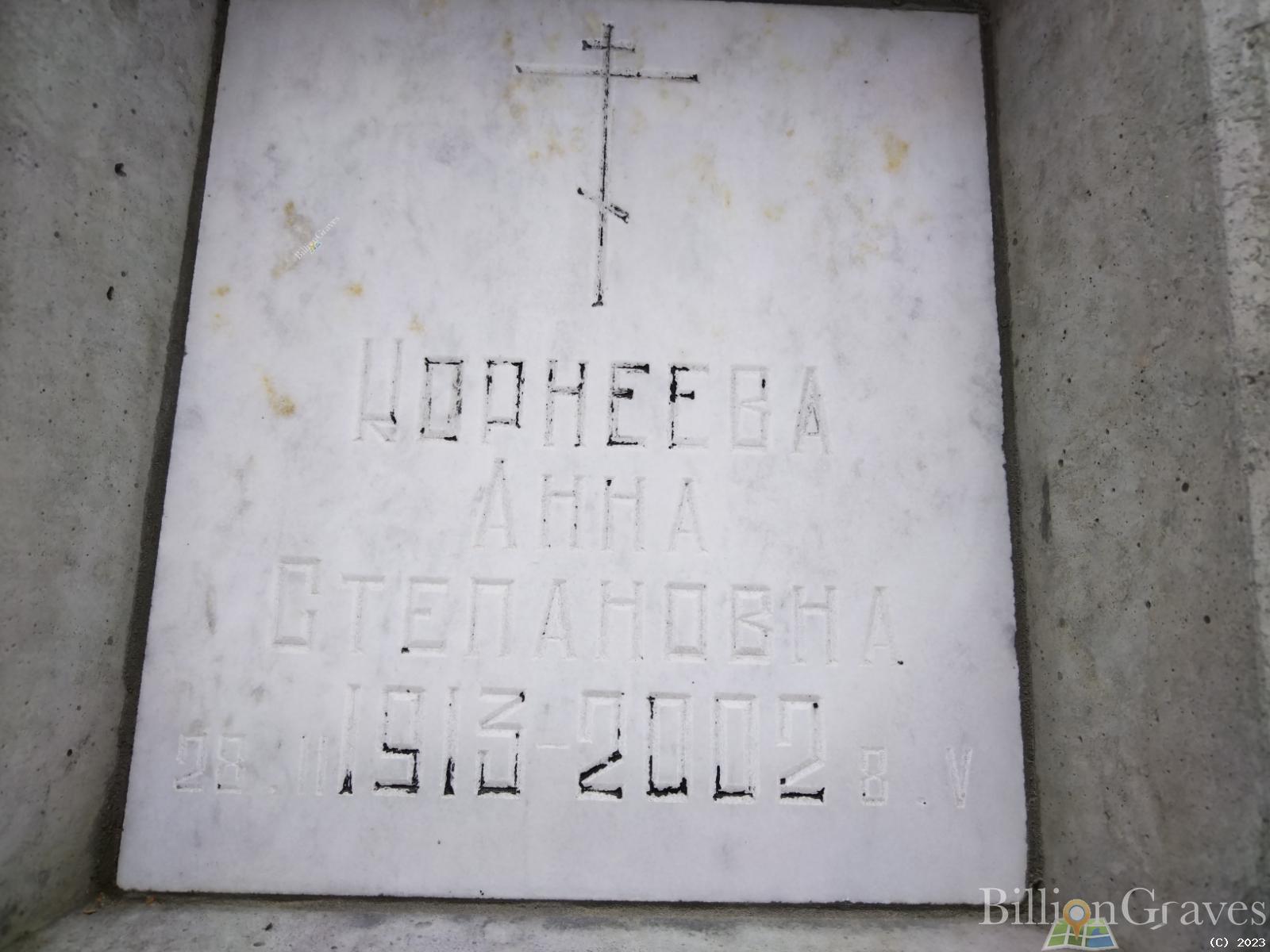 Корнеева Анна Степановна