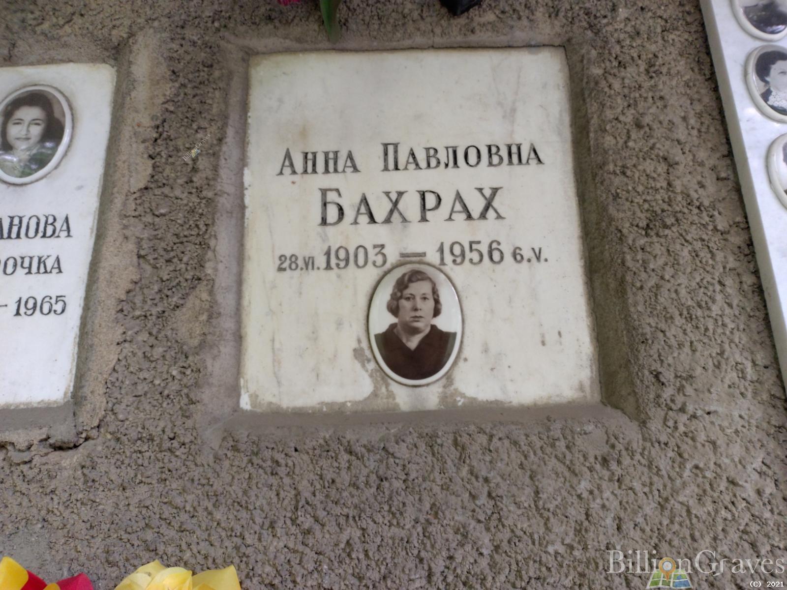 Бахрах Анна Павловна
