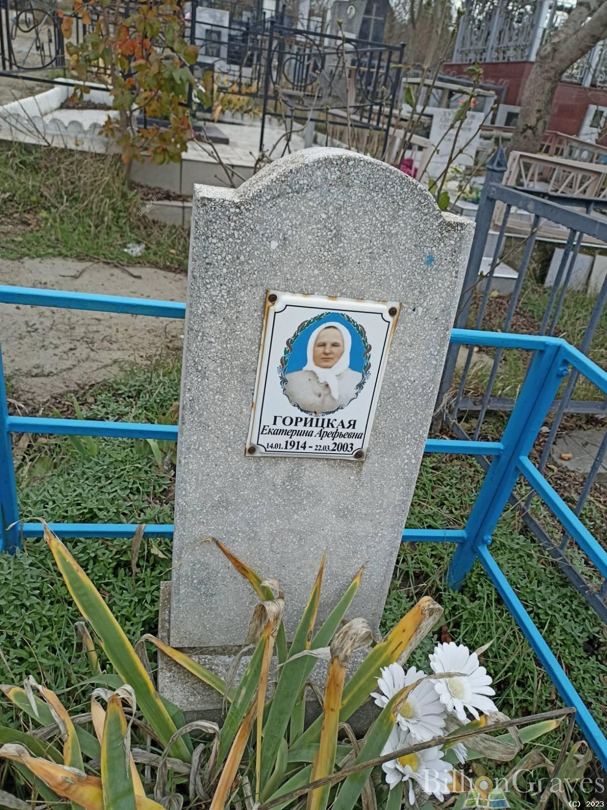 Горицкая Екатерина Арефьевна