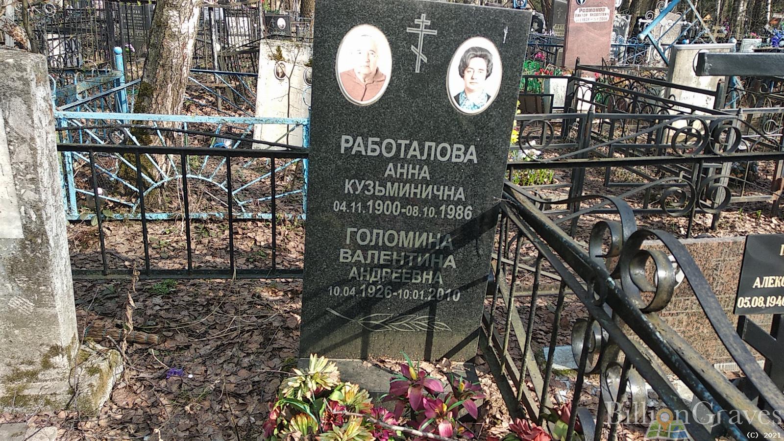 Работалова Анна Кузьминична