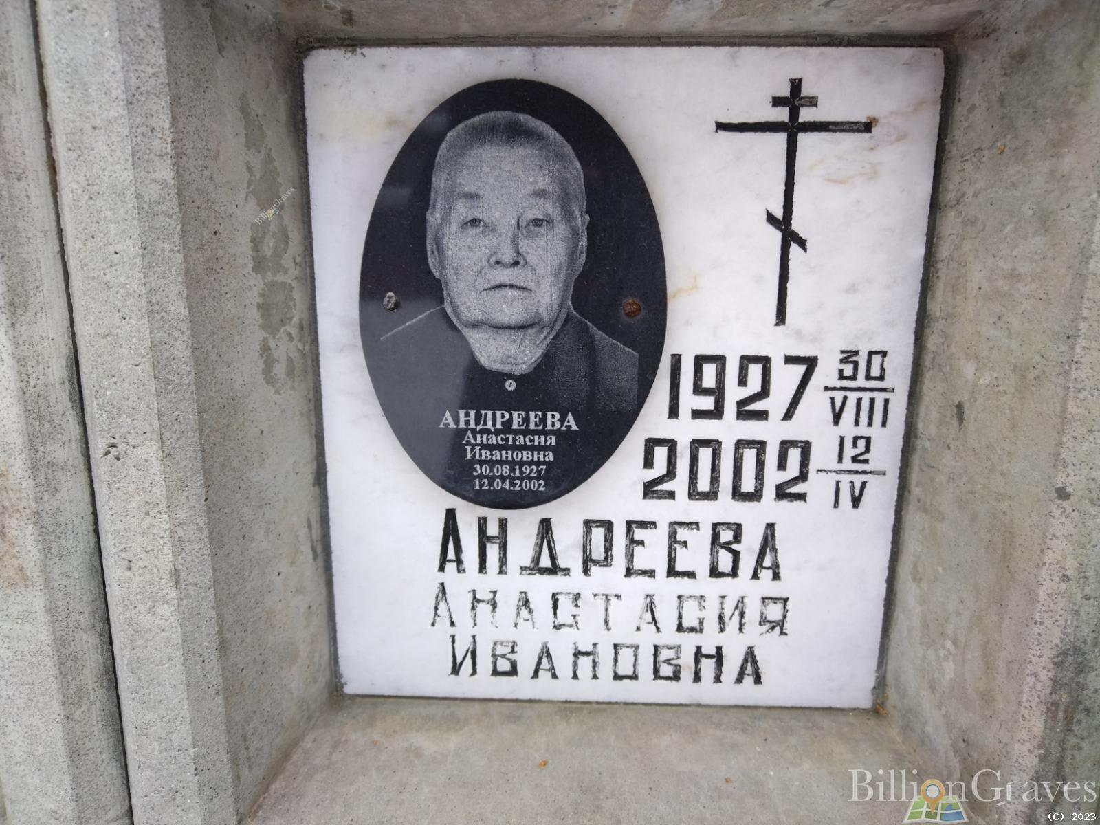 Андреева Анастасия Ивановна