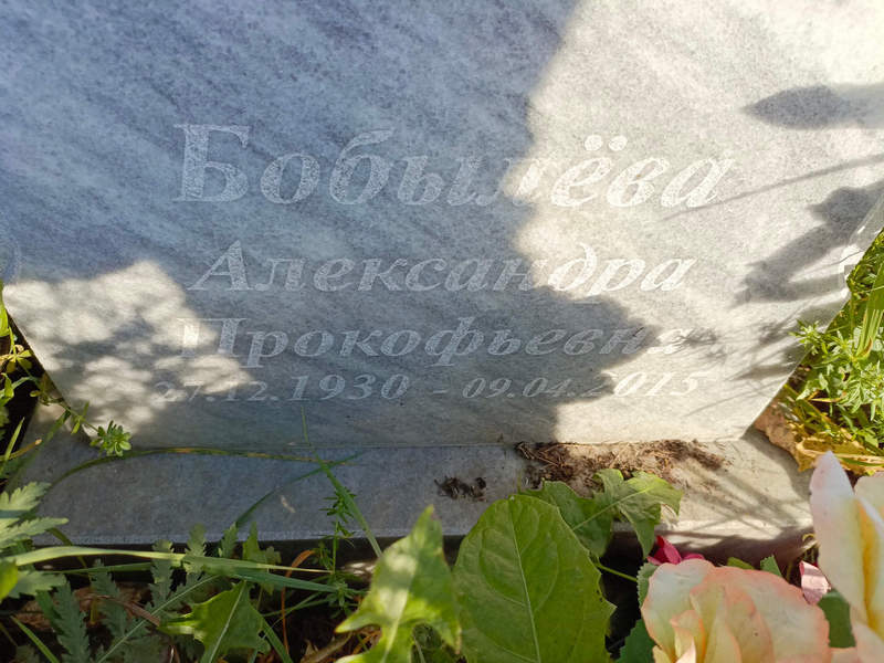 Бобылева Александра Прокофьевна