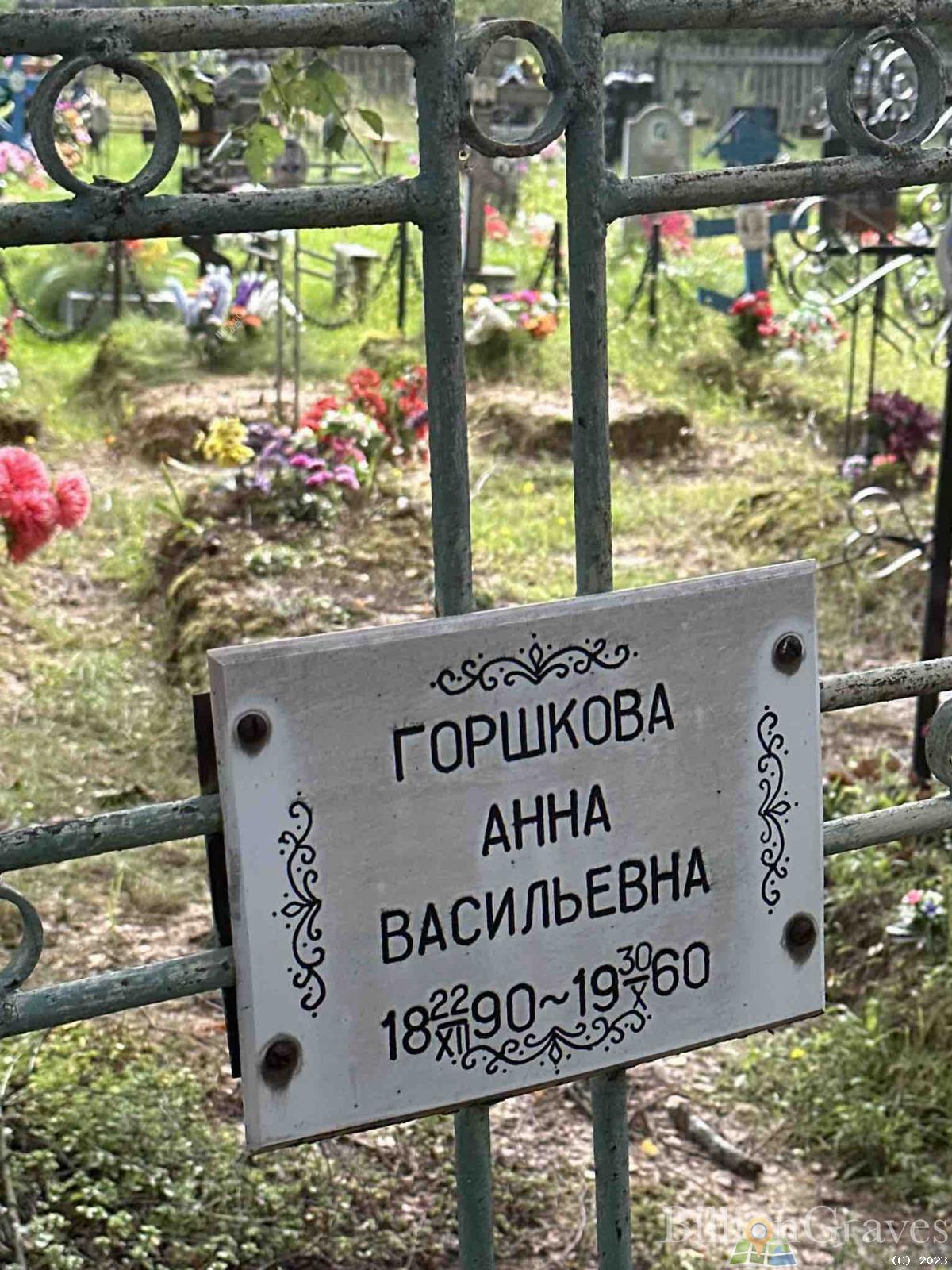 Горшкова Анна Васильевна
