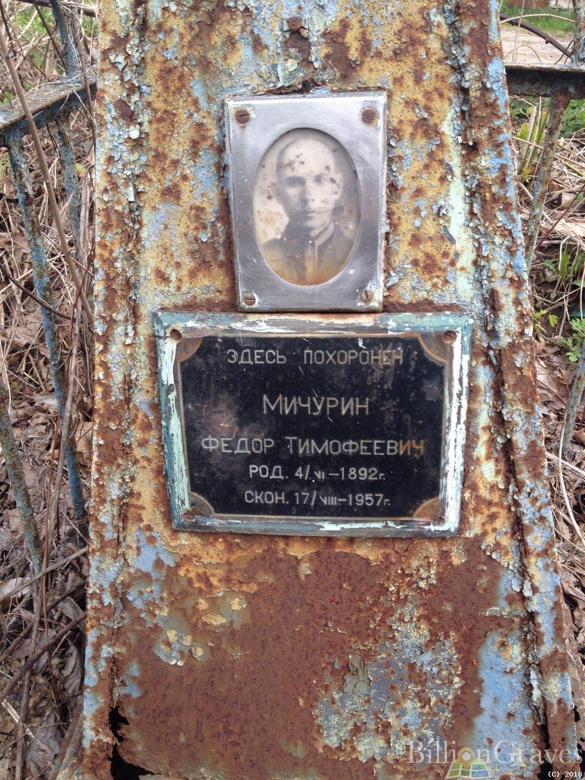 мичурин Федор Тимофеевич
