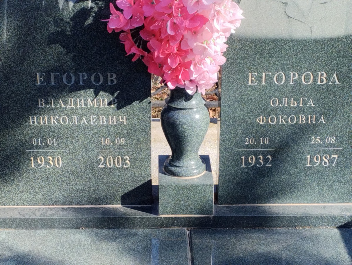 Егорова Ольга Фоковна