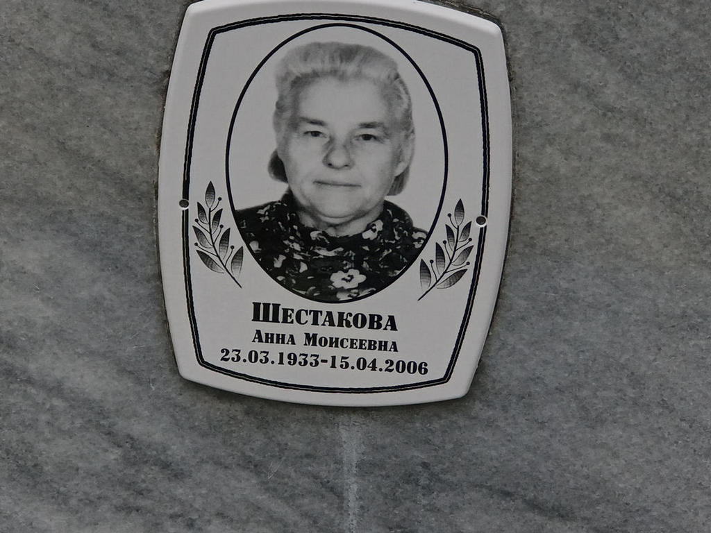 Шестакова Анна Моисеевна