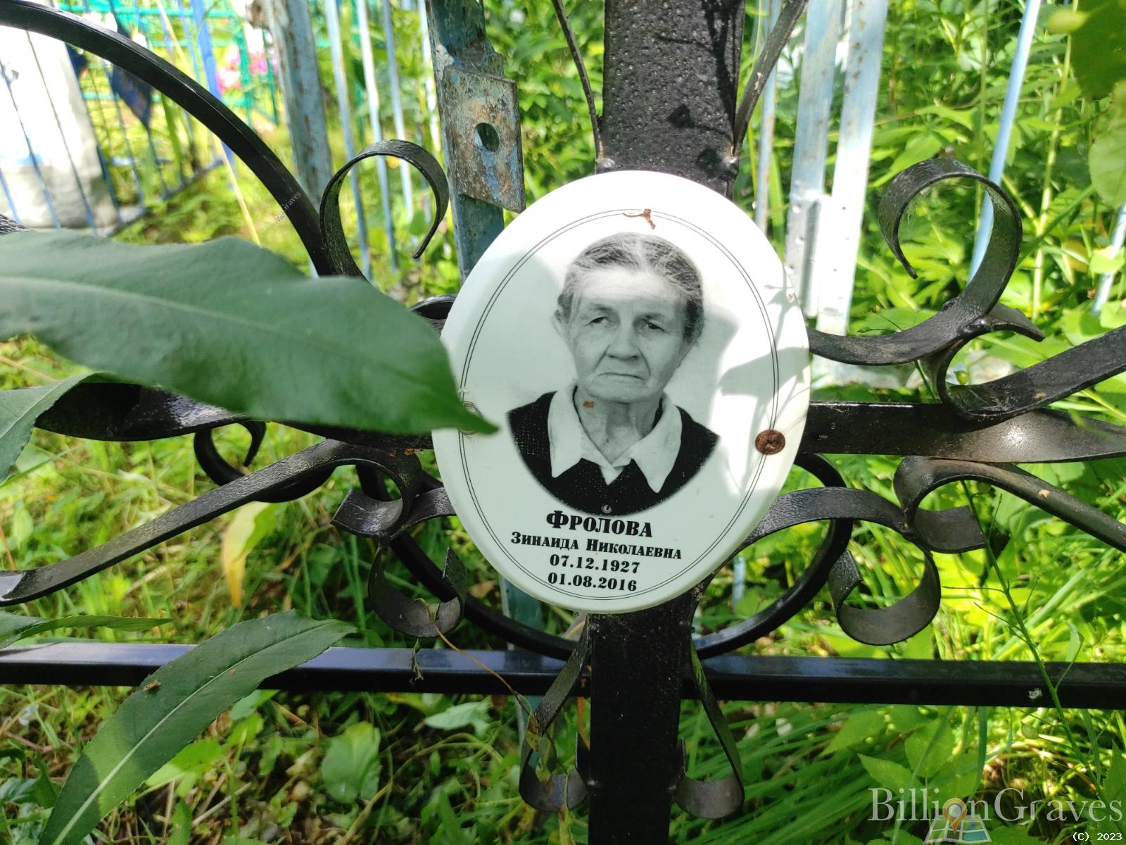 Фролова Зинаида Николаевна