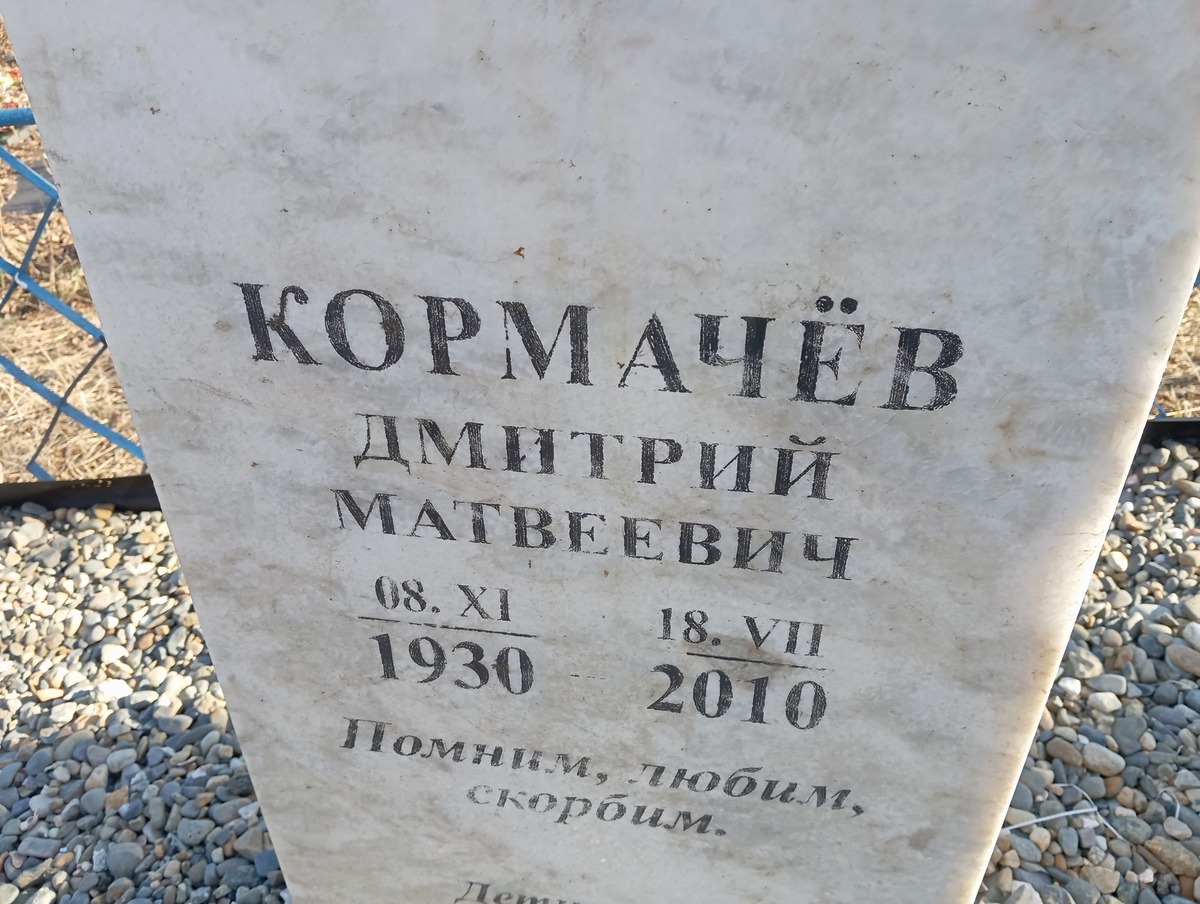 Кормачев Дмитрий Матвеевич