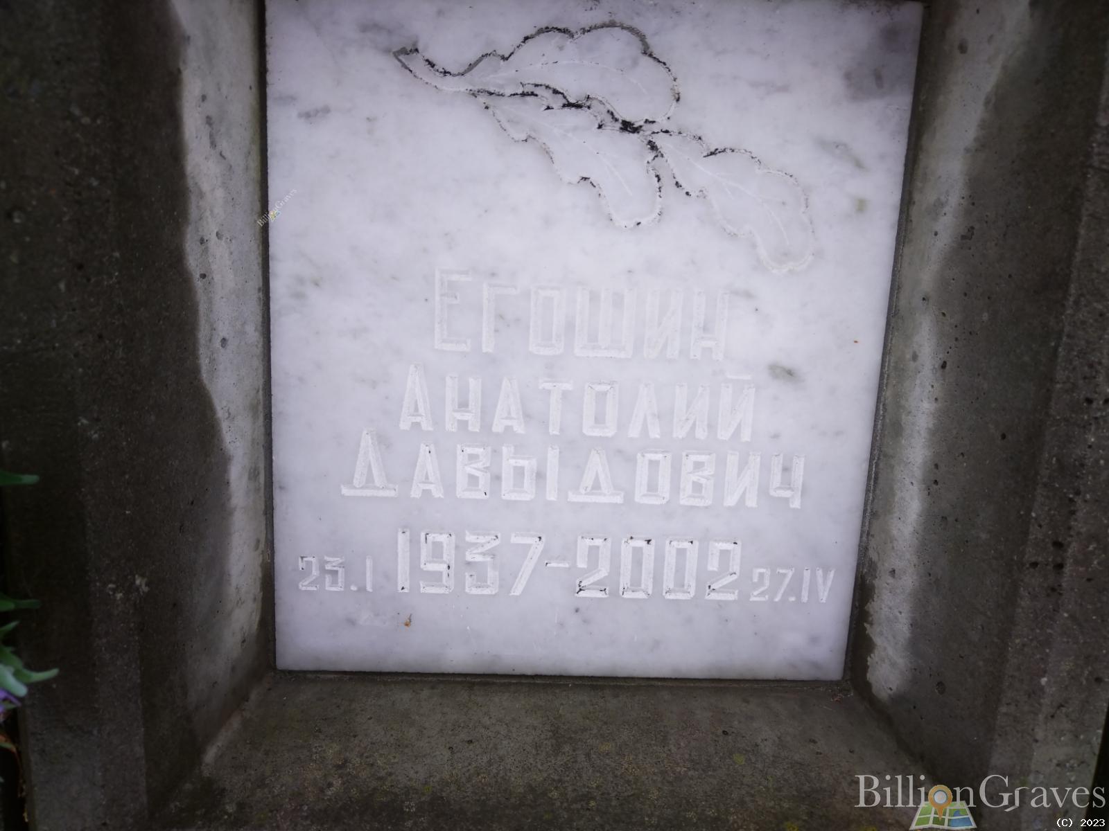 Егошин Анатолий Давыдович