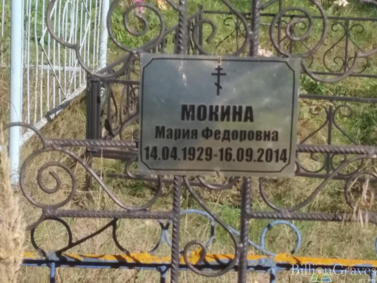 Мокина Мария Федоровна