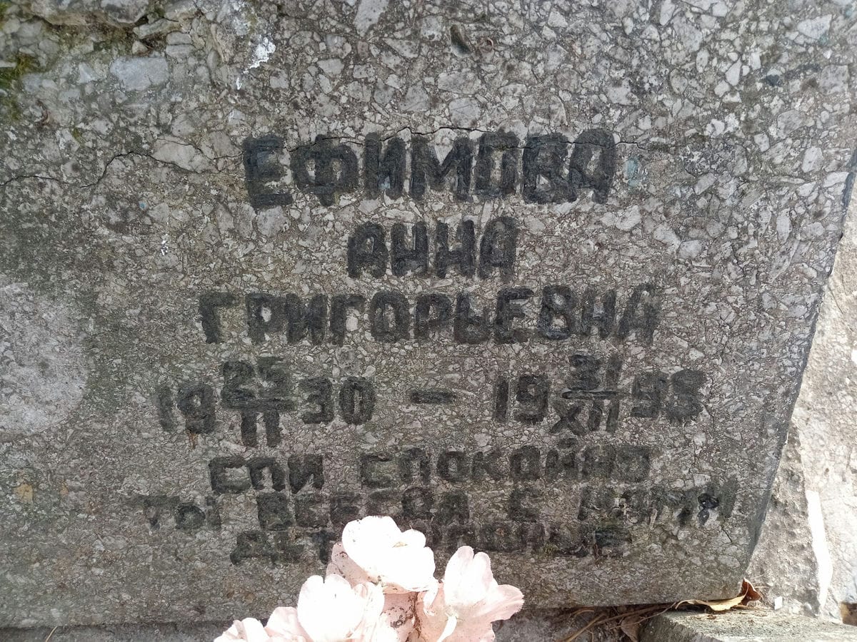 Ефимова Анна Григорьевна