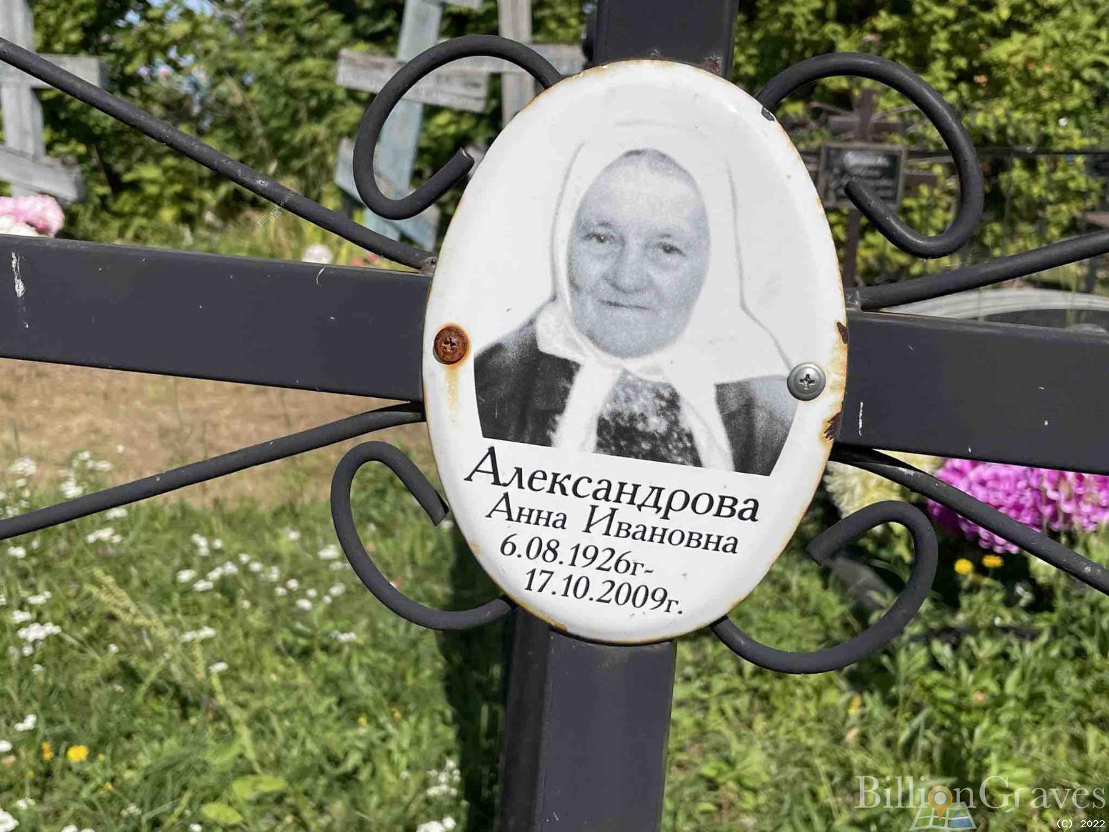 Александрова Анна Ивановна