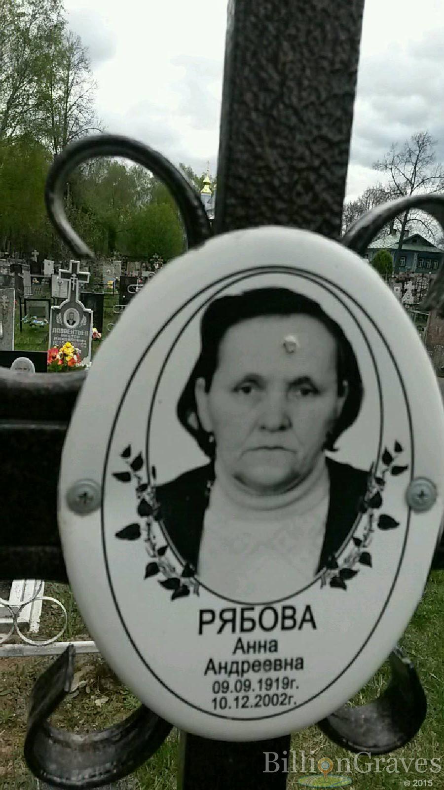 рябова анна андреевна