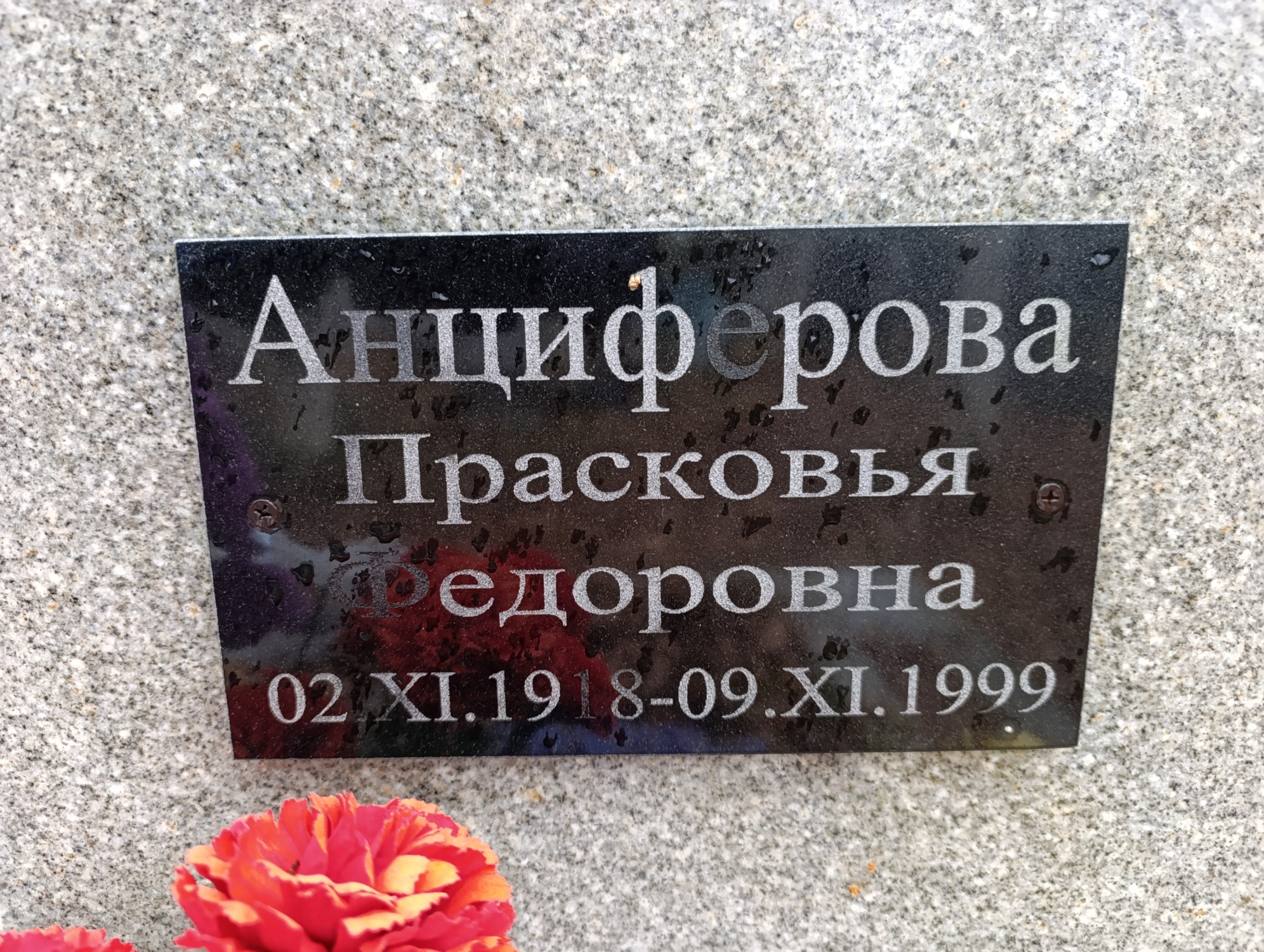 Анциферова Прасковья Федоровна