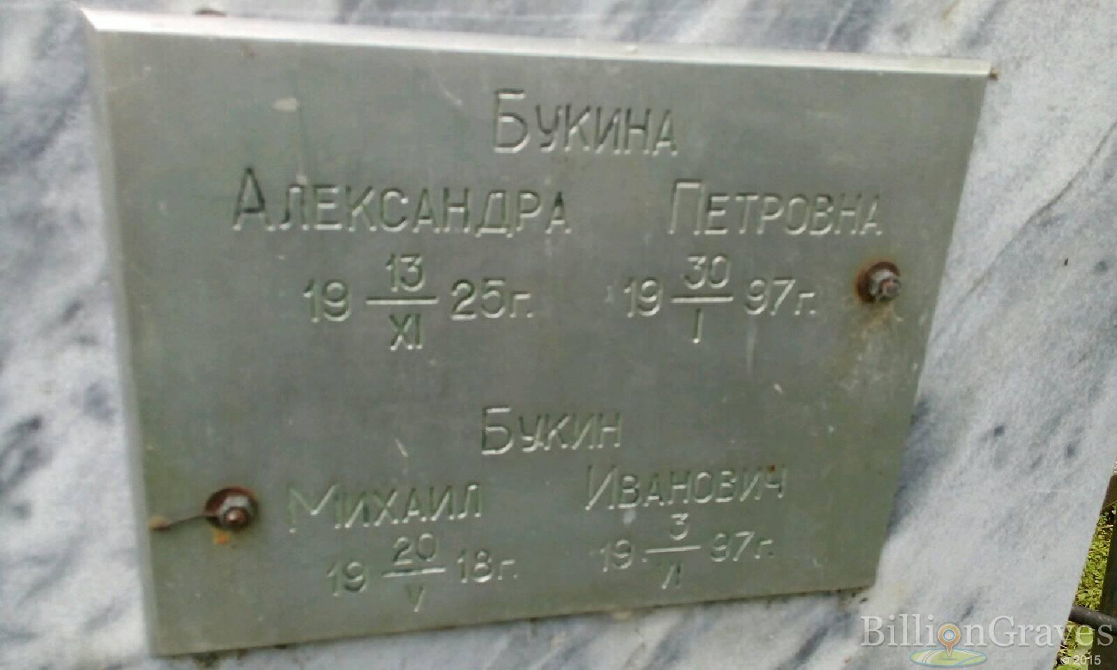 Букина Александра Петровна