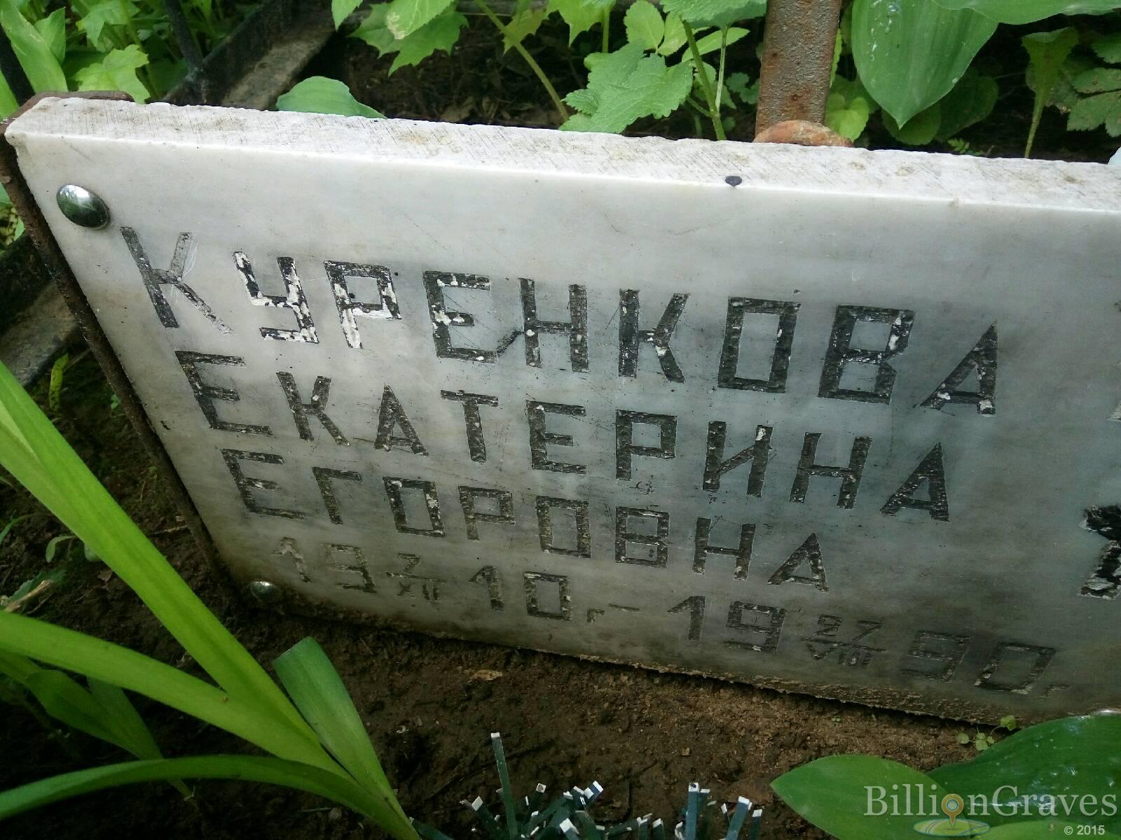 Куренкова Екатерина Егоровна