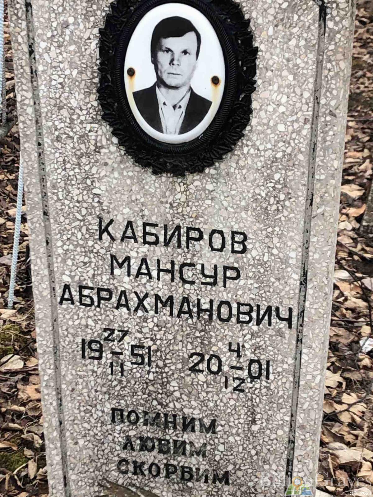 Кабиров Мансур Абрахманович