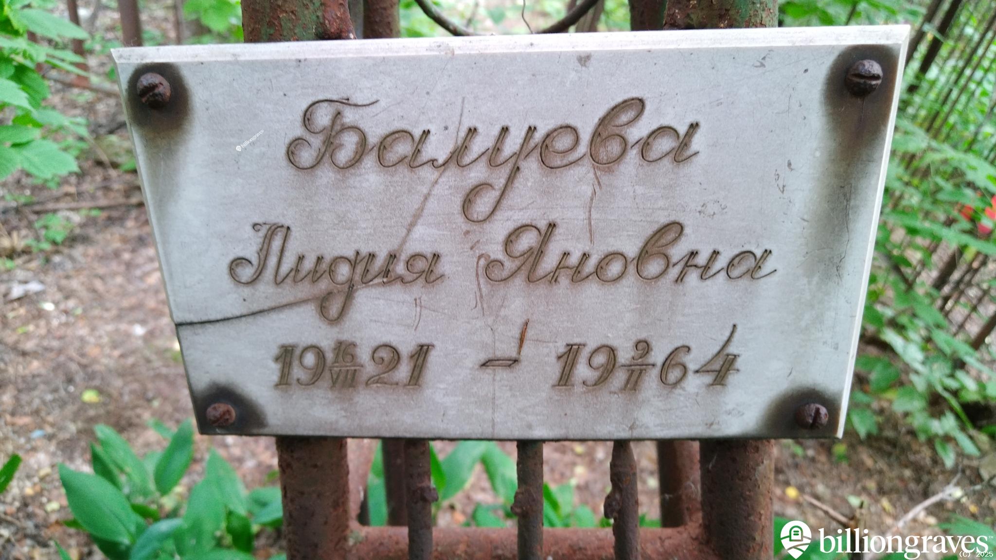 Балуева Лидия Яновна