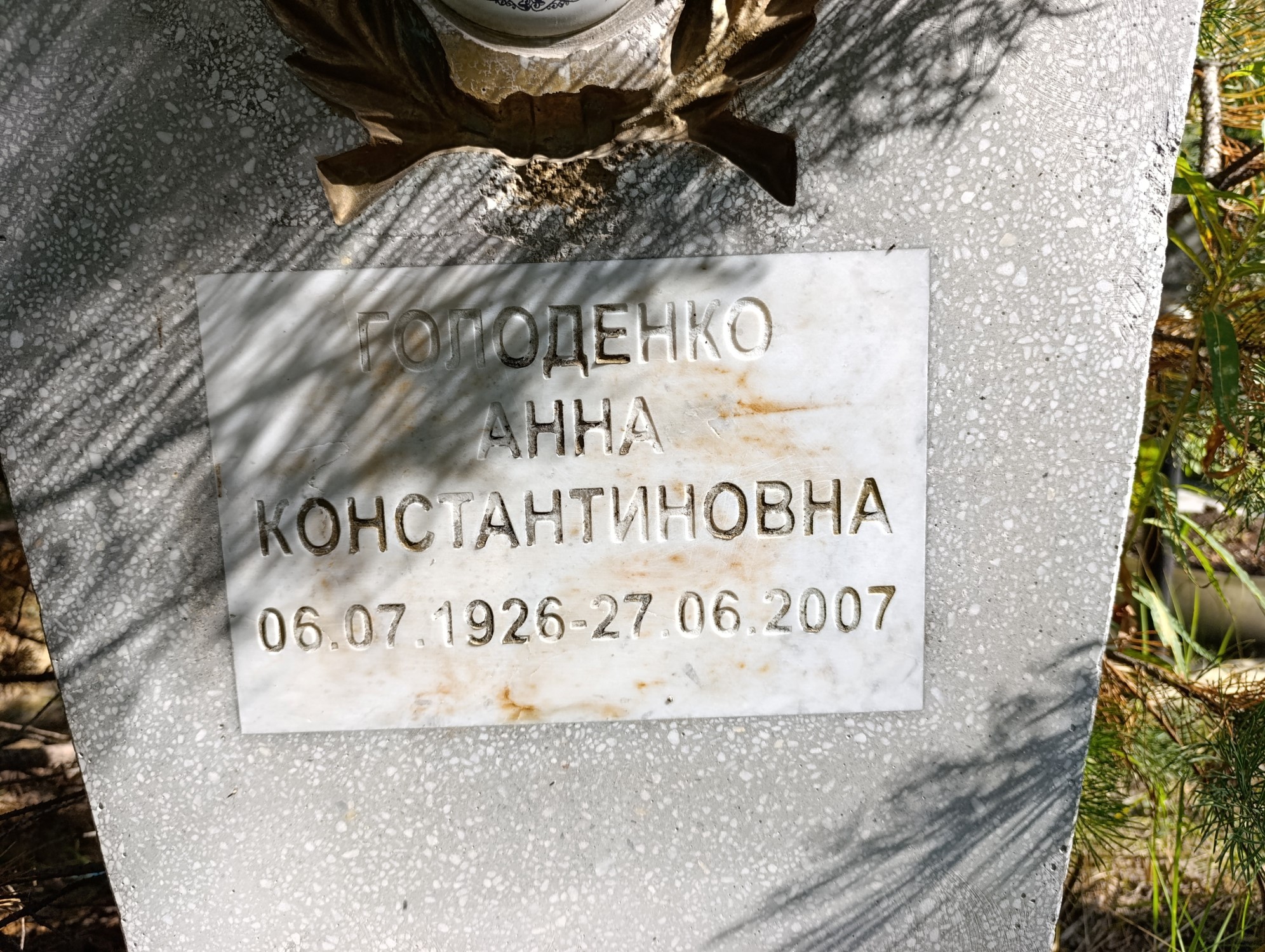 Голоденко Анна Константиновна