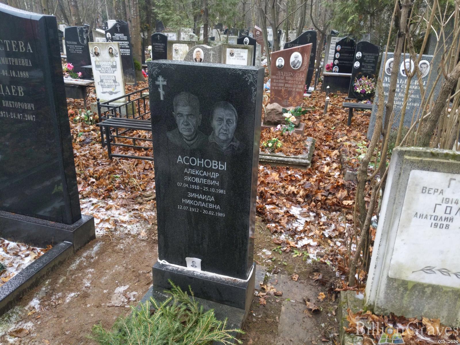 Асонова Зинаида Николаевна