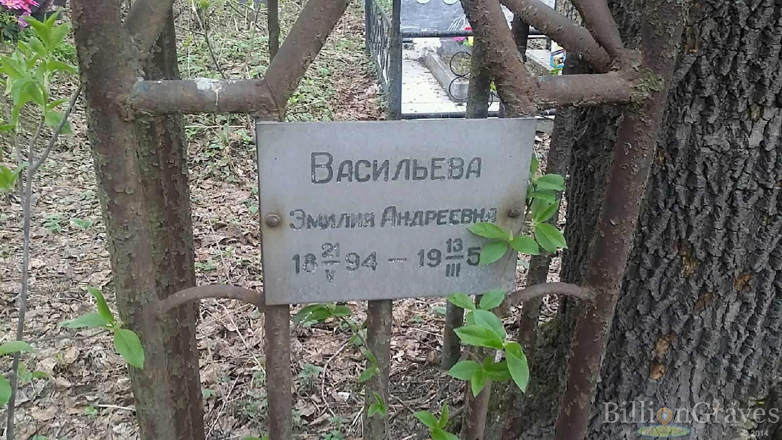 Васильева Эмилия Андреевна