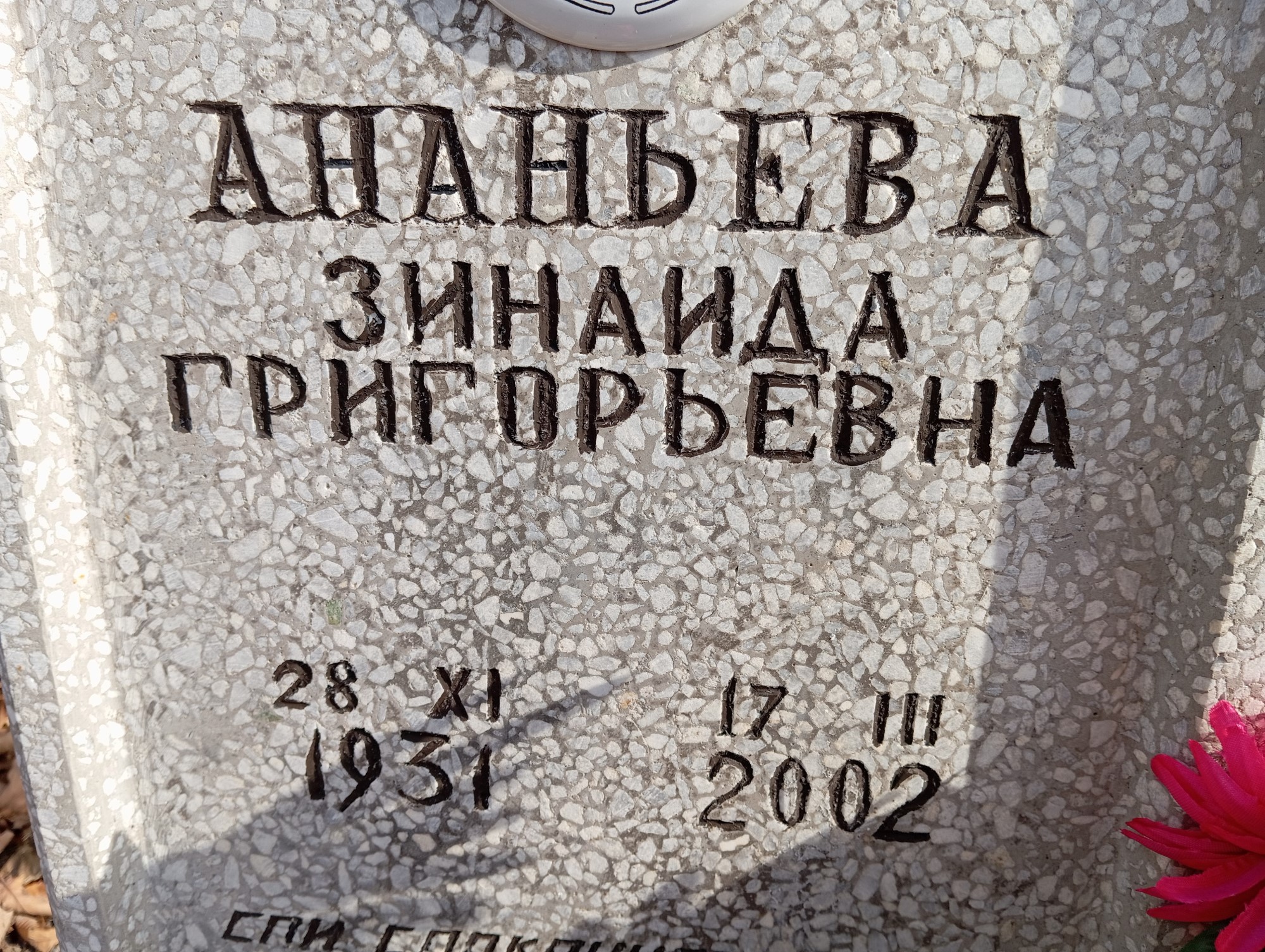Ананьева Зинаида Григорьевна