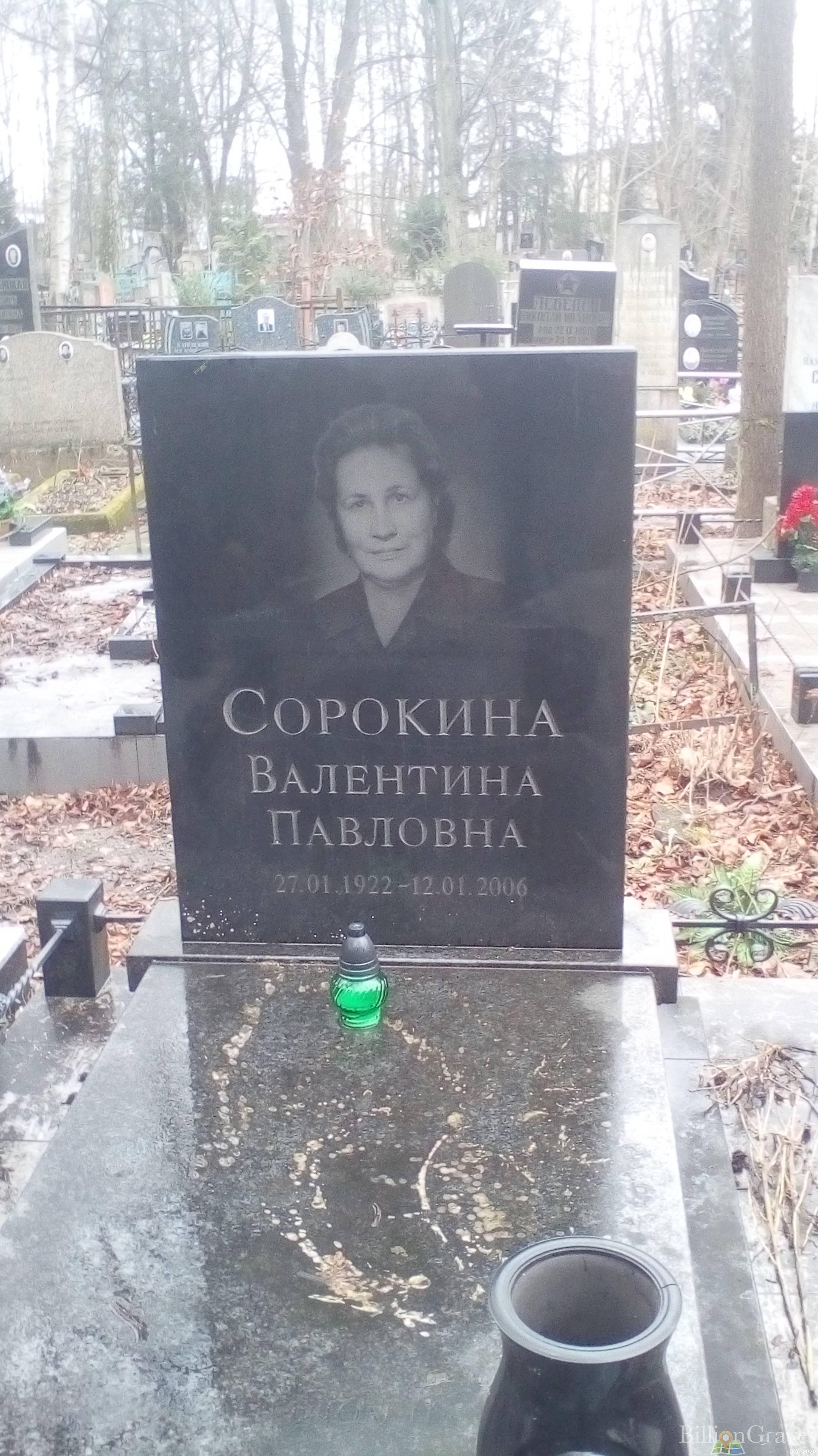 Сорокина Валентина Павловна