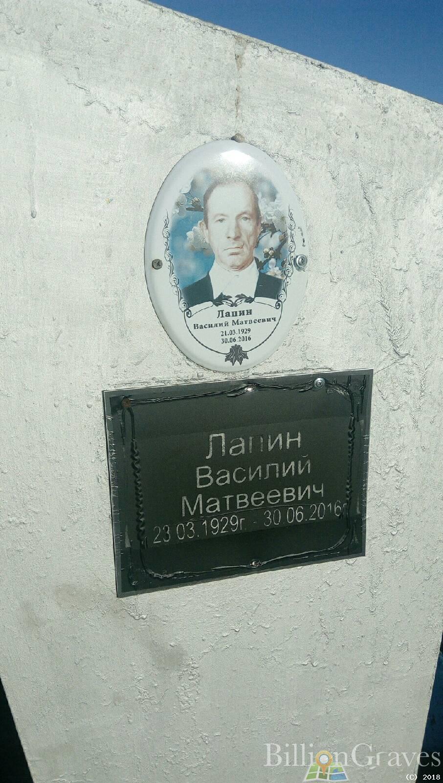 Лапин Василий Матвеевич