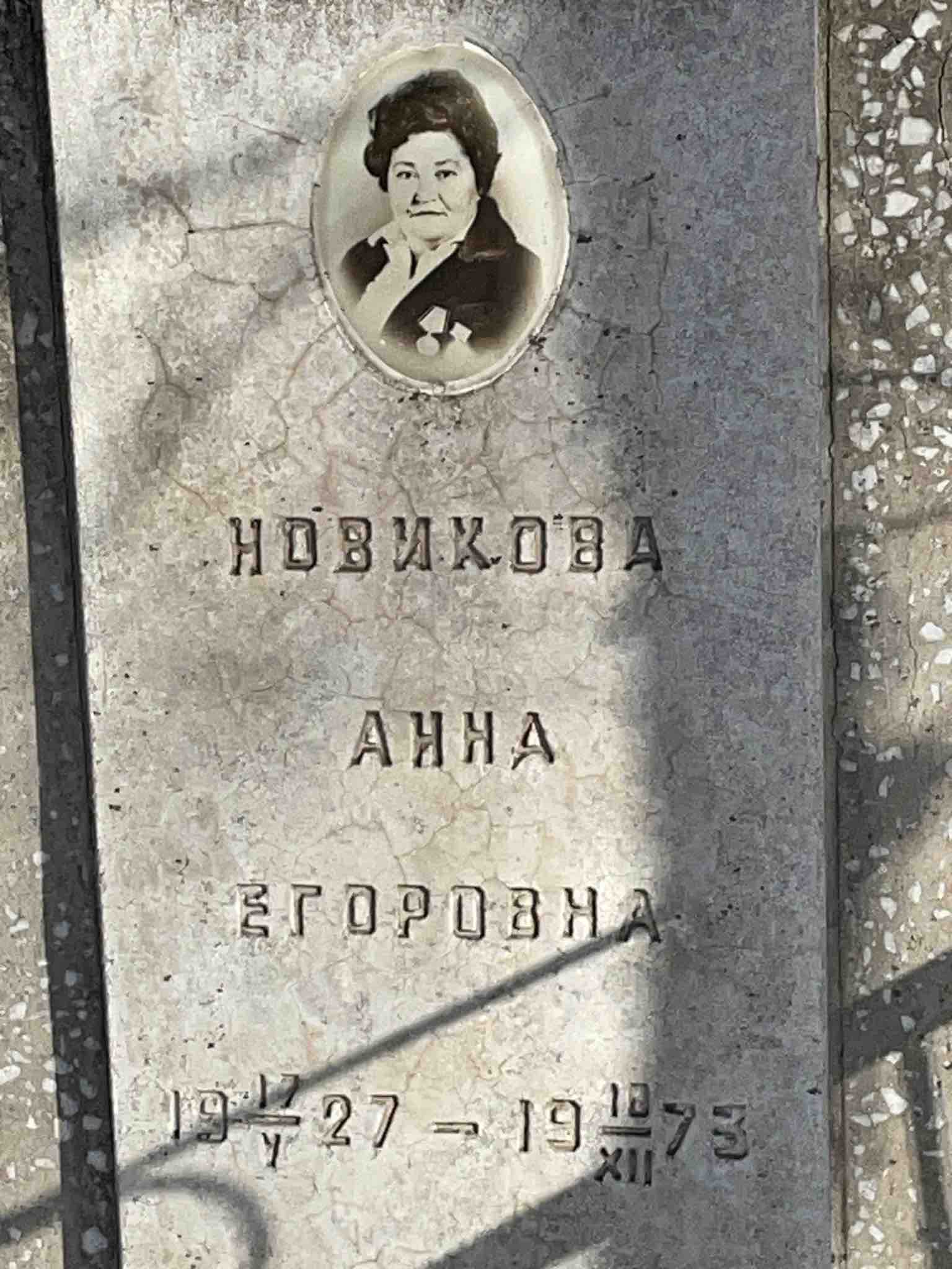 Новикова Анна Егоровна
