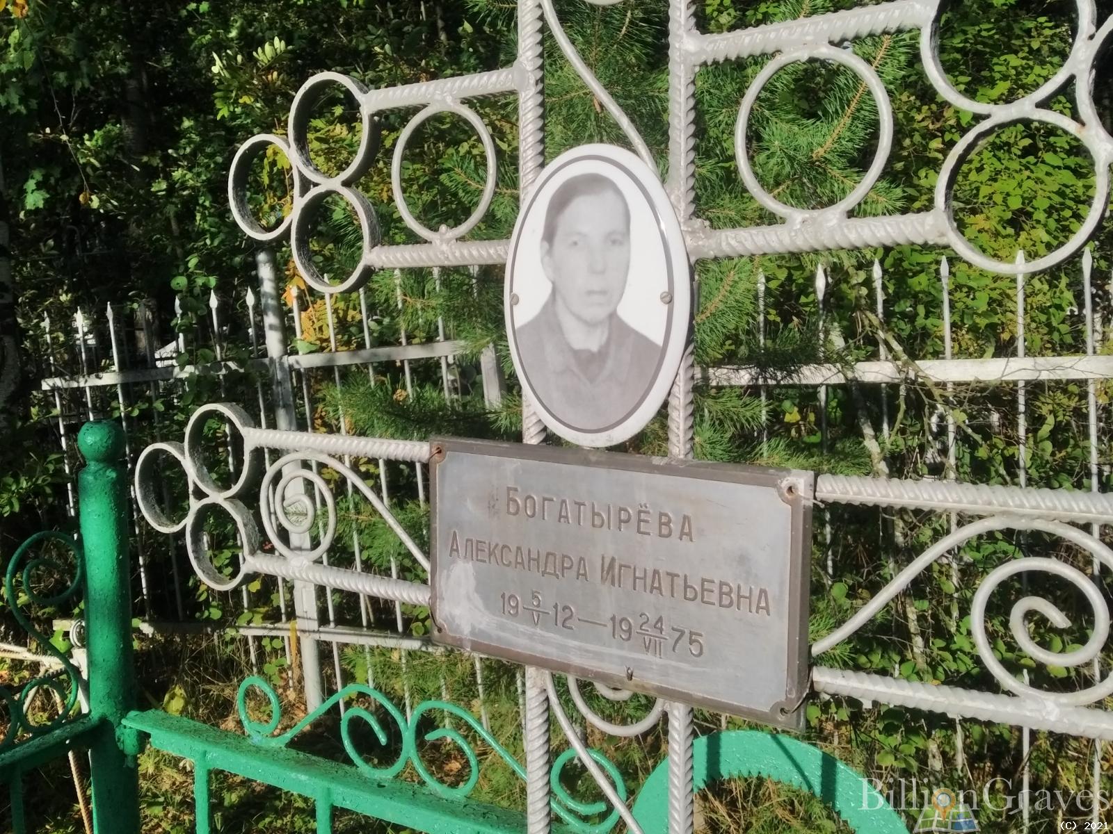 Богатырёва Александра Игнатьевна