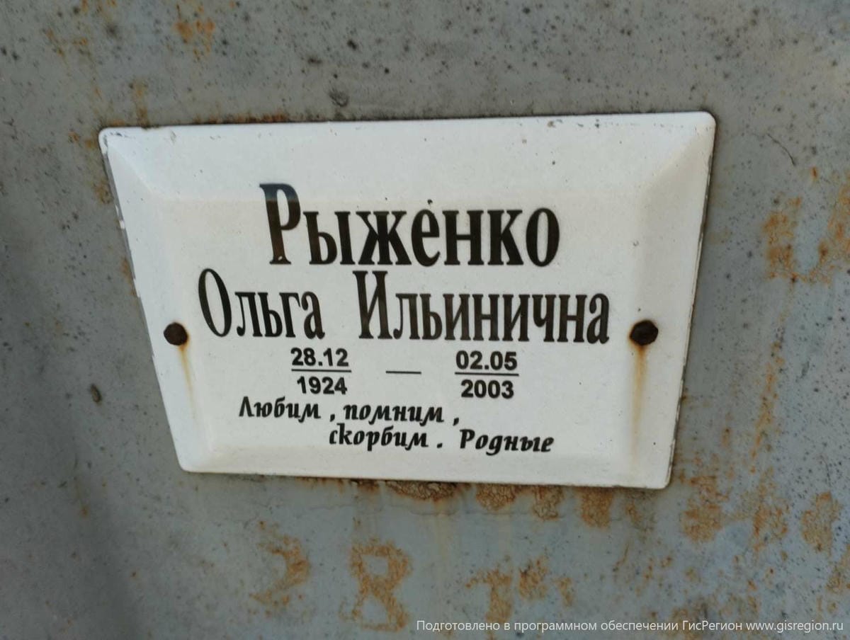 Рыженко Ольга Ильинична