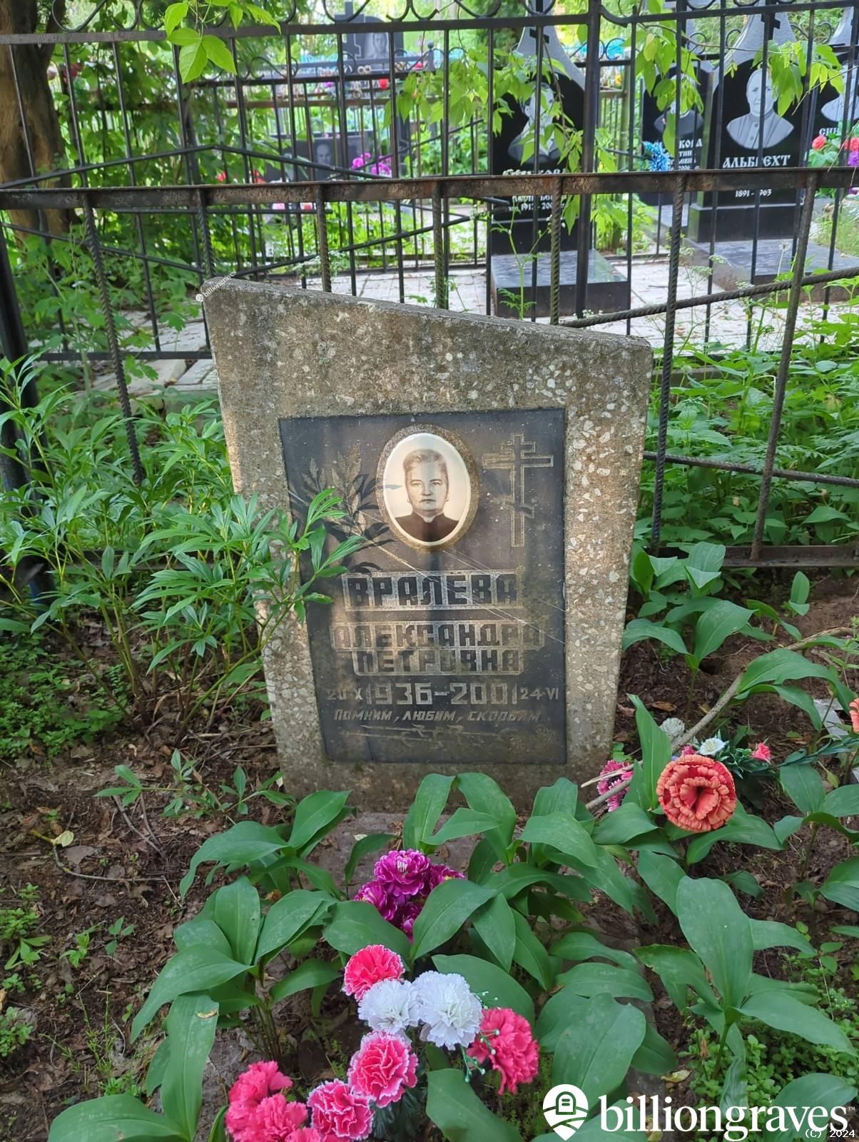 Вралёва Александра Петровна