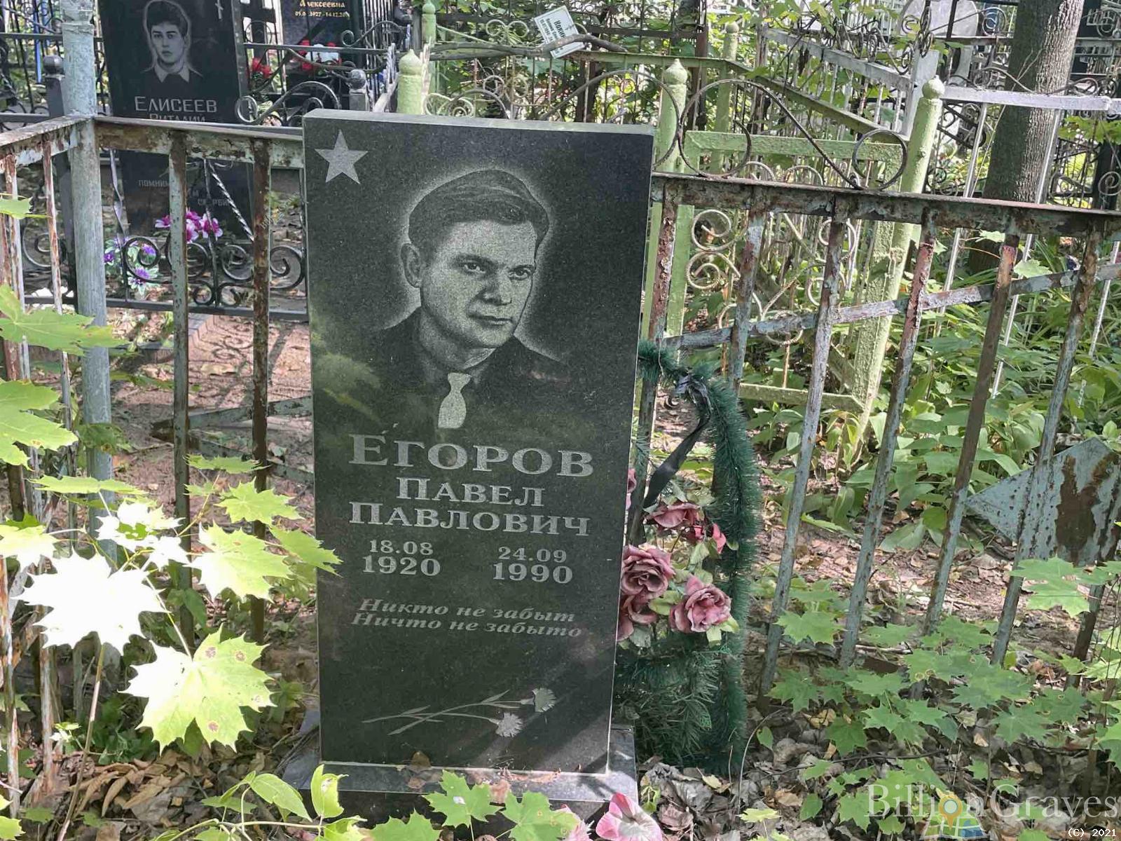 Егоров Павел Павлович