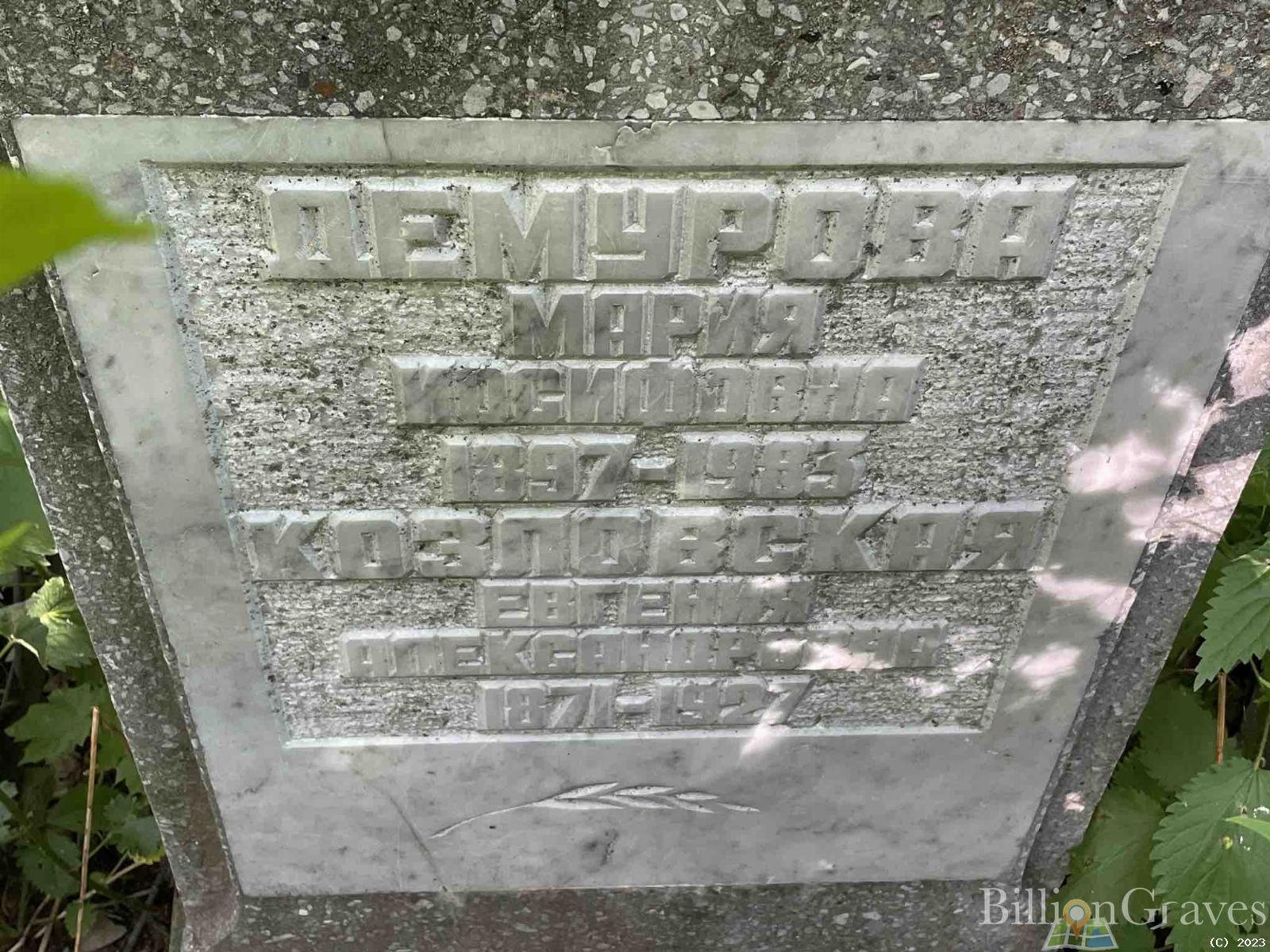 Демурова Евгения Николаевна