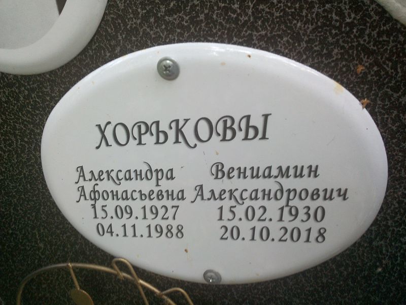 Хорькова Александра Афонасьевна