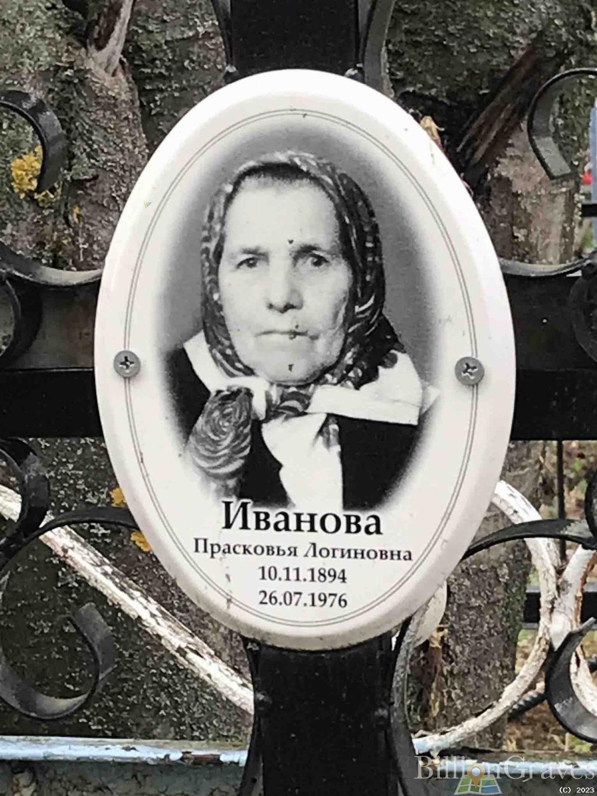Иванова Прасковья Логиновна