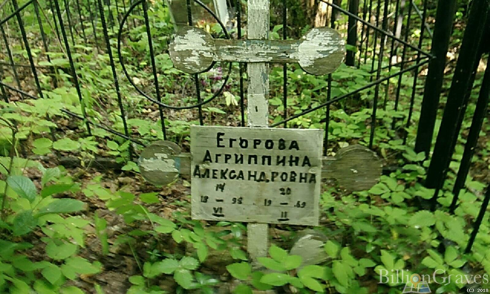 Егорова Агриппина Александровна