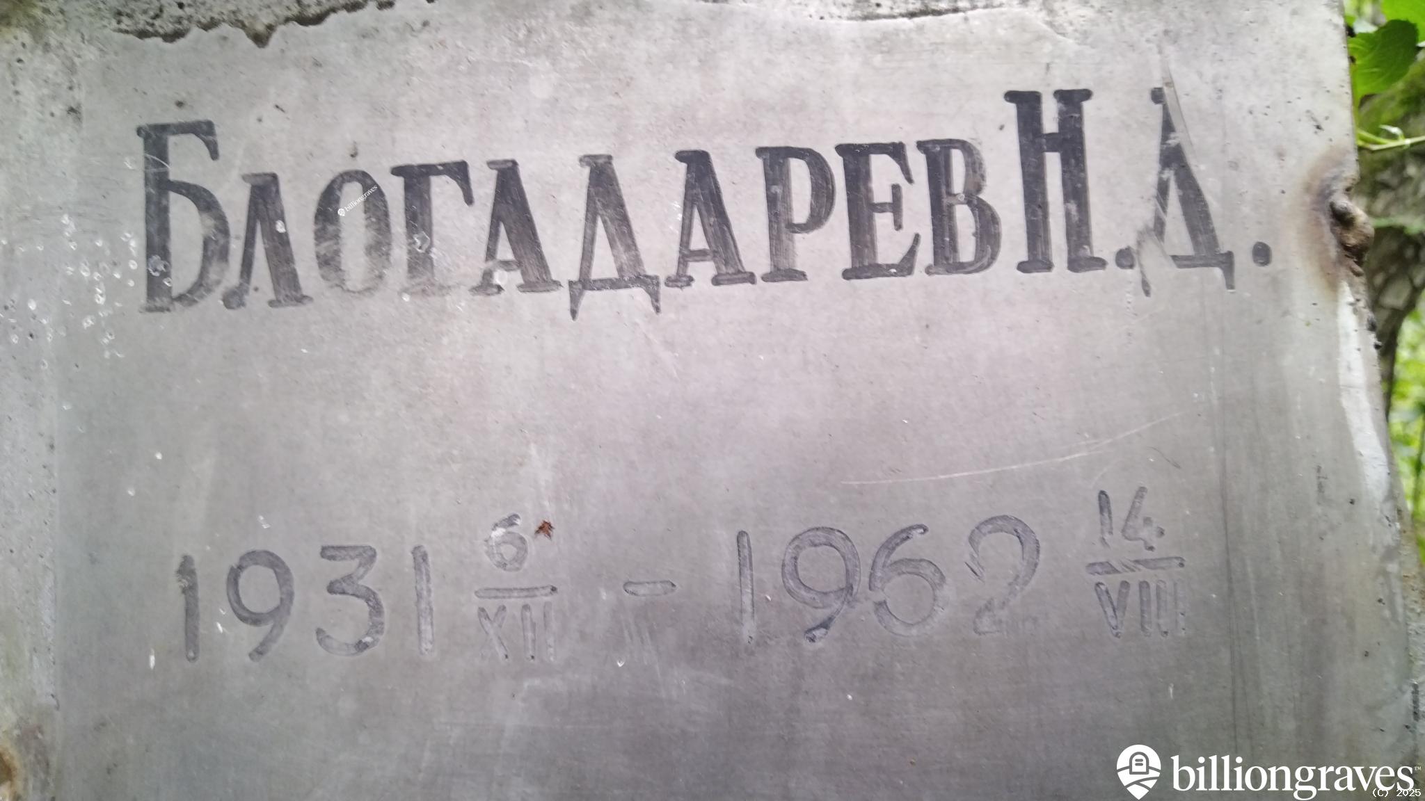 Блогадарев Н. Д.