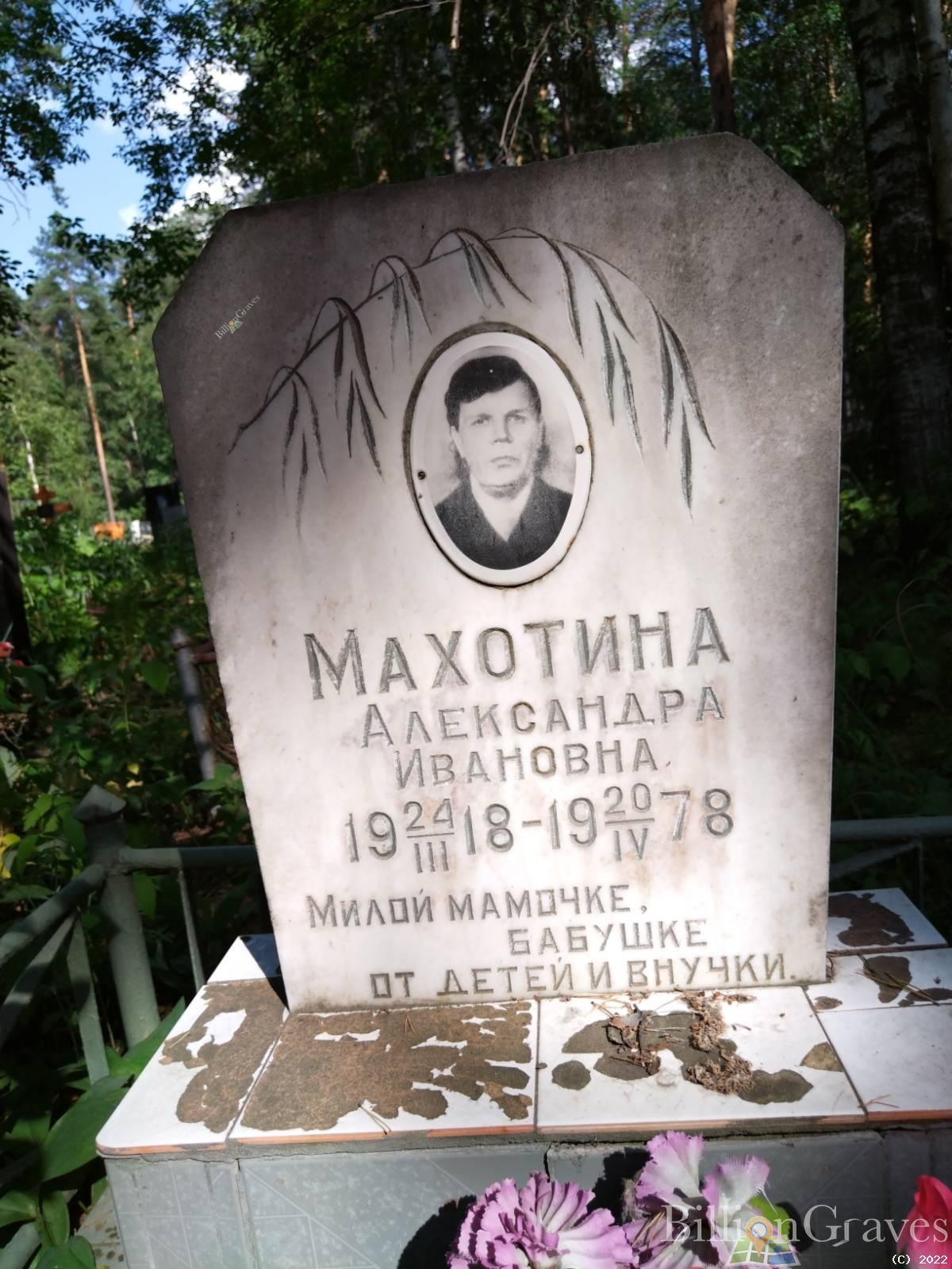 Махотина Александра Ивановна