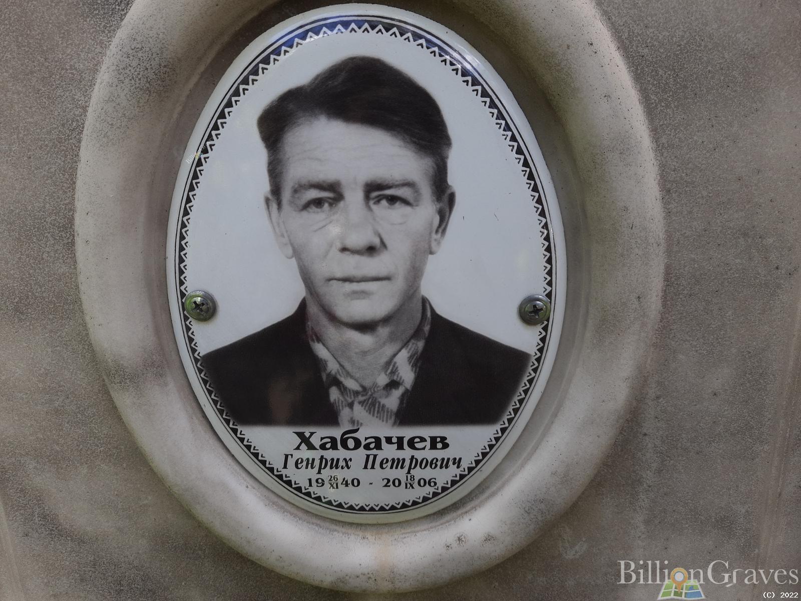Хабачев Генрих Петрович