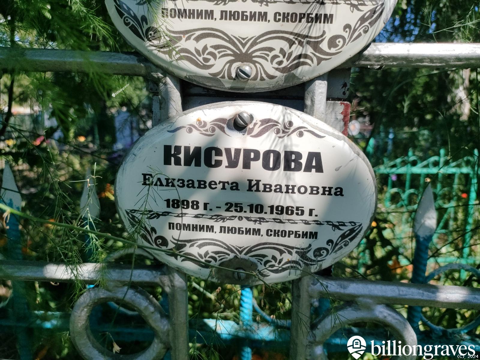 Кисурова Елизавета Ивановна