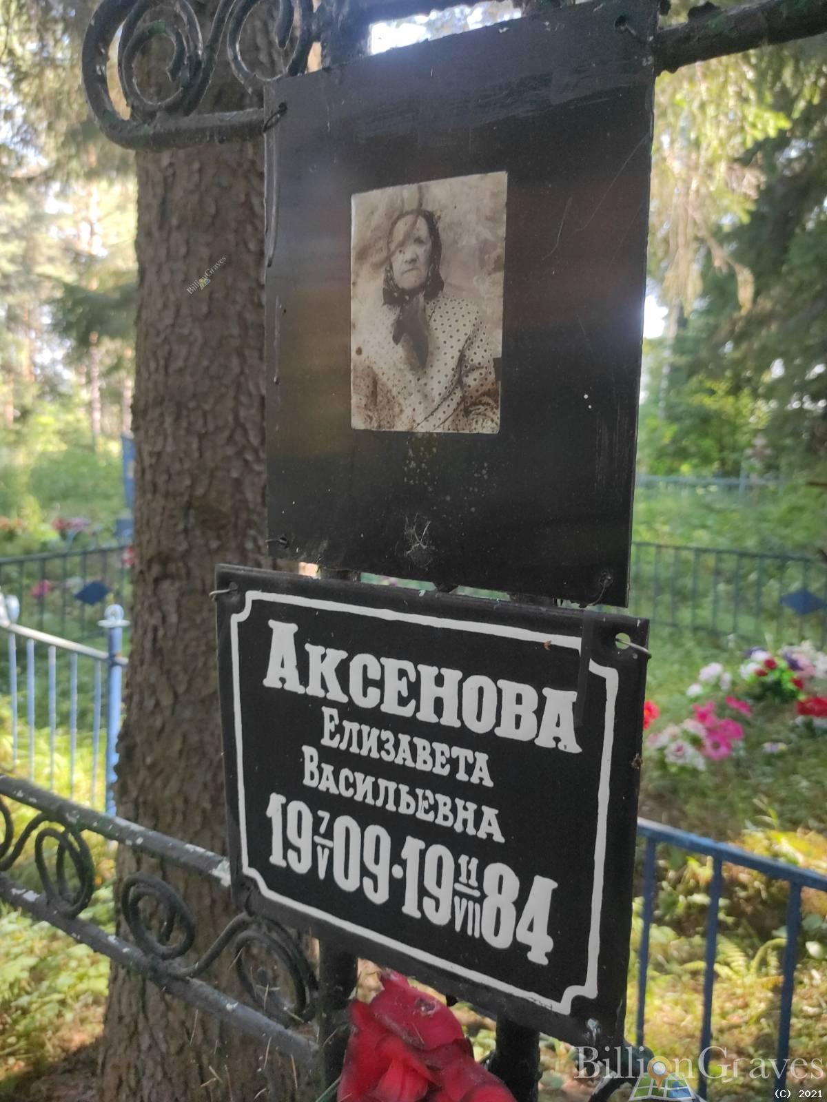 Аксенова Елизавета Васильевна