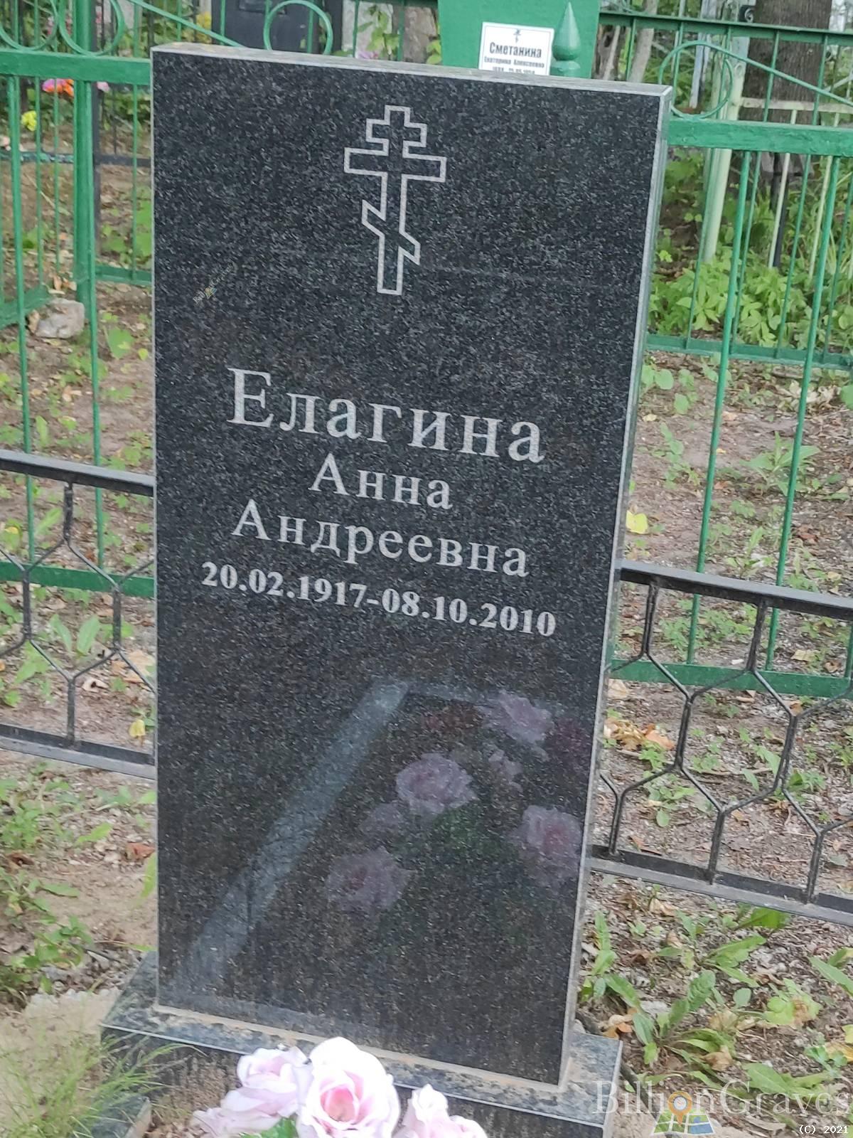 Елагина Анна Андреевна