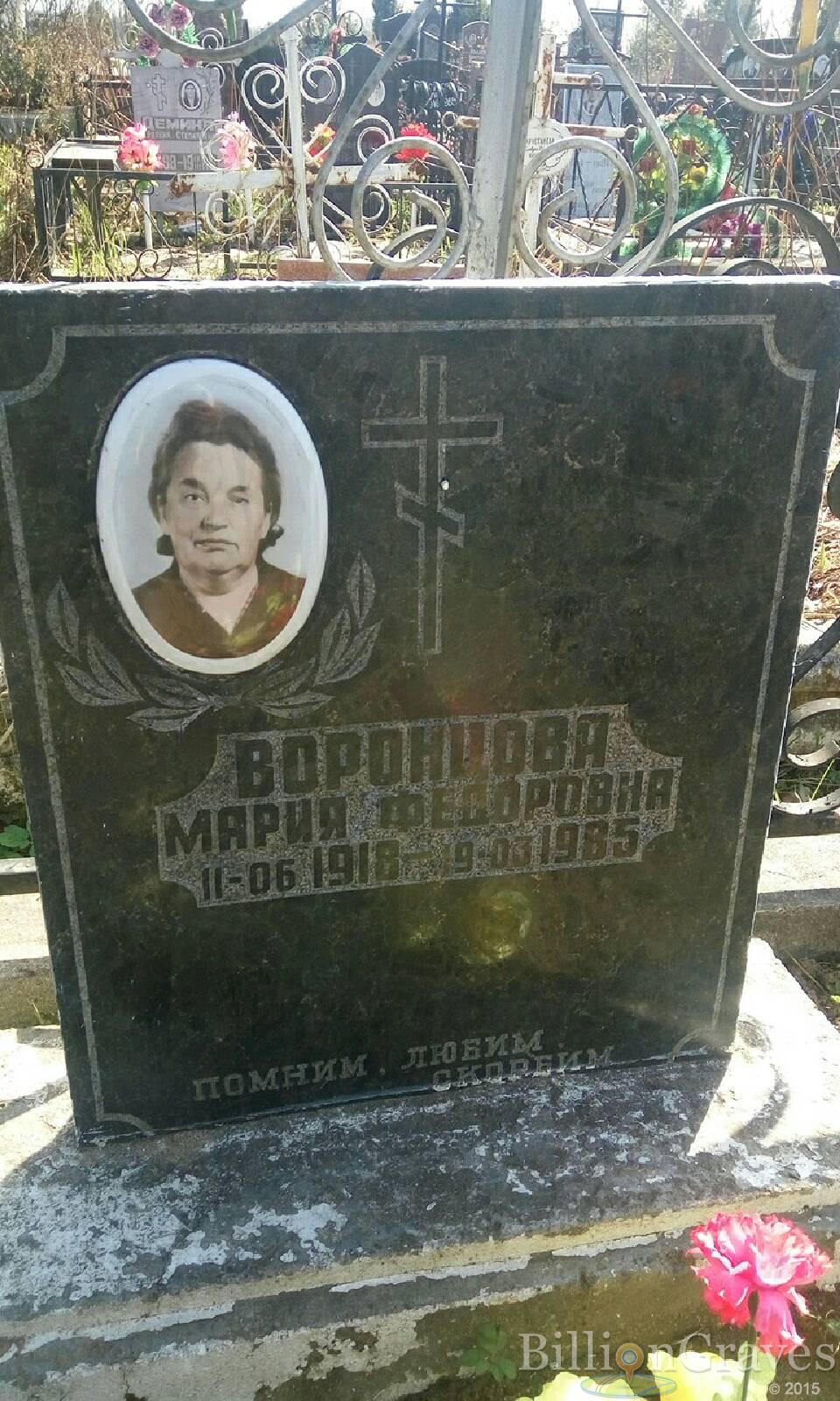 Воронцова Мария Федоровна