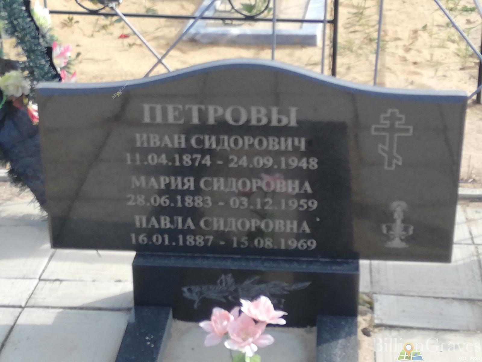 Петрова Мария Сидоровна
