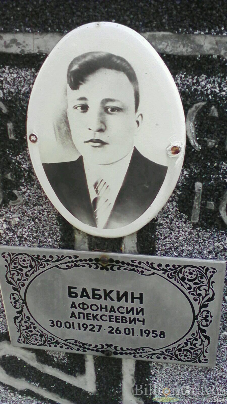 Бабкин Афонасий Алексеевич