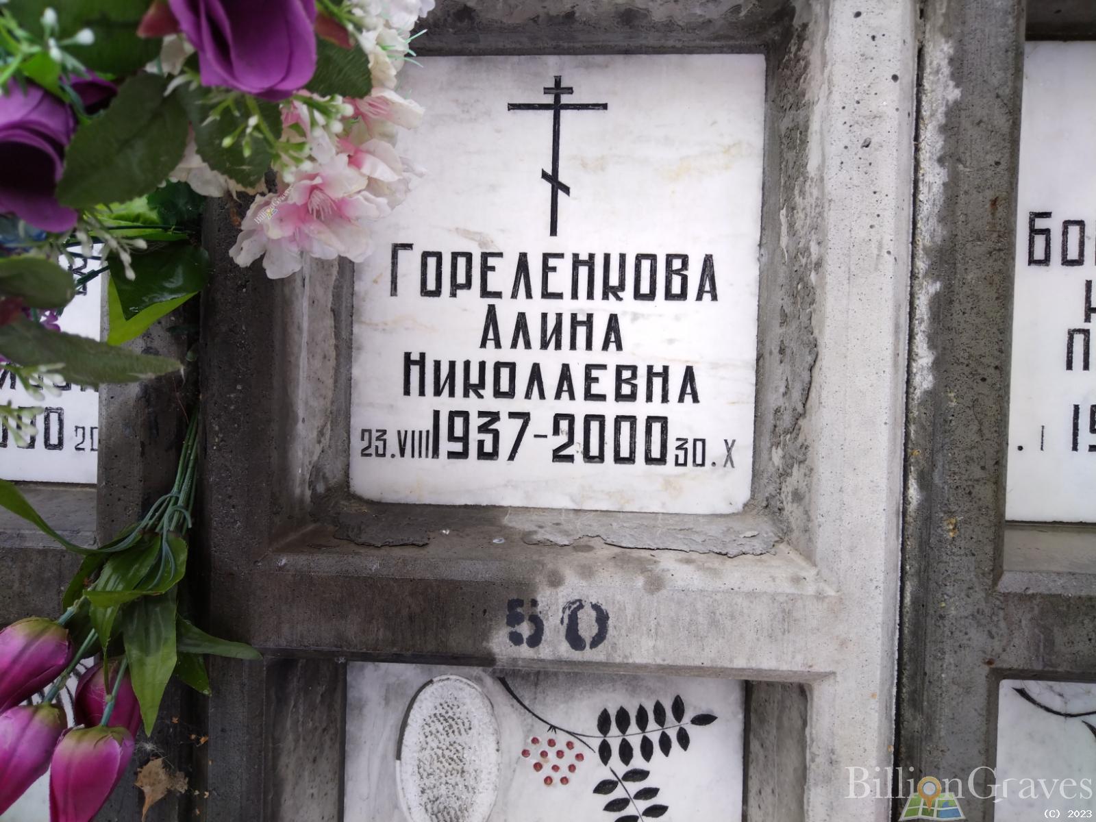 Гореленкова Алина Николаевна
