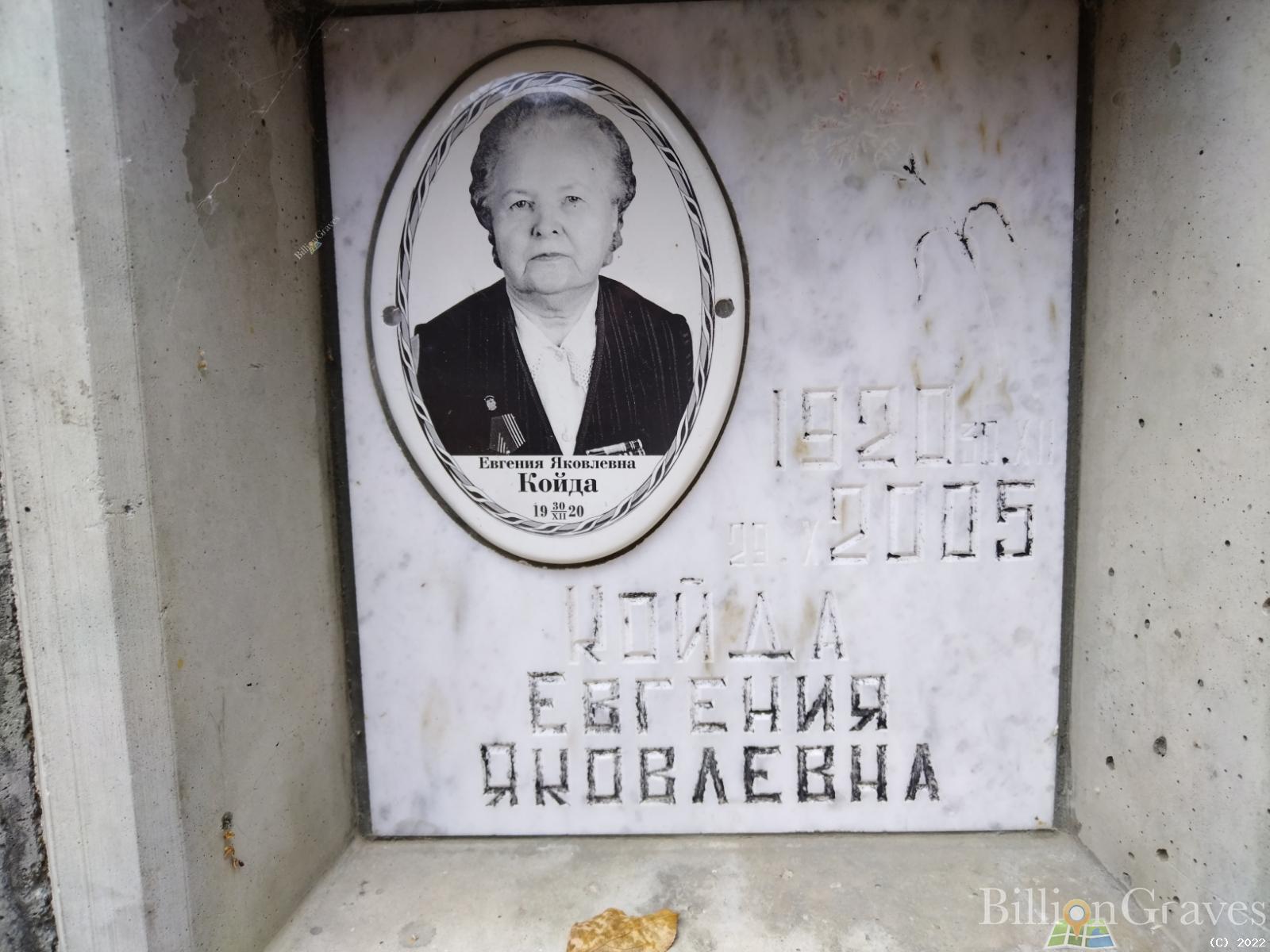 Койда Евгения Яковлевна