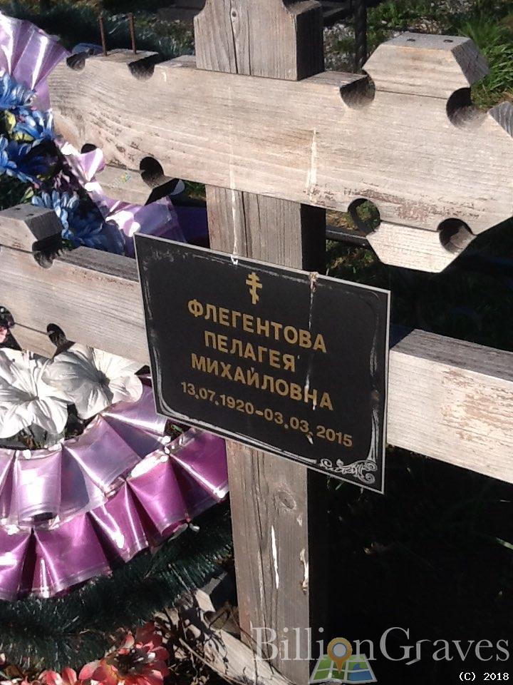Флегентова Пелагея Михайловна