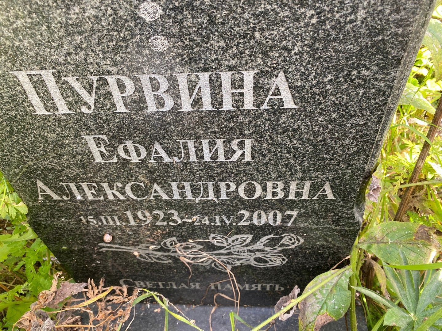 Ефалия Пурвина Александровна